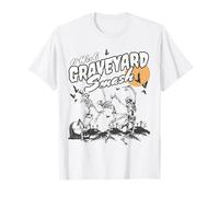Retro It Was A Graveyard Smash Dancing Skeleton Halloween T-Shirt