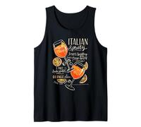 Retro Italian Spritz Cocktail Recipe Art Perfect Drinking Tank Top