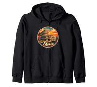 Retro Italy Rome Colosseum Souvenir/Rome Zip Hoodie