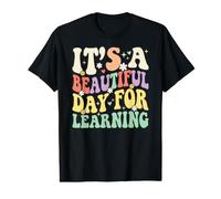 Retro It's A Beautiful Day for Learning Teacher Student Value Graphic T-Shirt