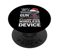 Retro Its Not A Gun Meme XMas - Funny Christmas Guns PopSockets Adhesive PopGrip