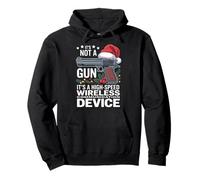 Retro Its Not A Gun Meme XMas - Funny Christmas Guns Pullover Hoodie