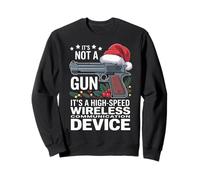 Retro Its Not A Gun Meme XMas - Funny Christmas Guns Sweatshirt