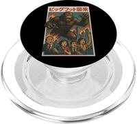 Retro Japanese Bigfoot Attack Graphic Urban Monster Vintage PopSockets PopGrip for MagSafe