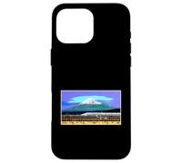 Retro Japanese Bullet Train Mt Fuji Rail Shinkansen Japan Case for iPhone 16 Pro Max