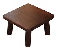 Retro Japanese Coffee Table, Square Zen Low Table for Bay Window, Minimalist Tea Table & Low Stool, 40x40x21cm, Perfect for Home Decor & Modern Living Spaces