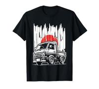 Retro Japanese Kei Truck Red Sun Vintage Mini Truck T-Shirt