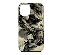 Retro Japanese Mech Anime Robot Vintage Kanji Sci-Fi Case for iPhone 12/12 Pro