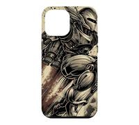 Retro Japanese Mech Anime Robot Vintage Kanji Sci-Fi Case for iPhone 12 Pro Max