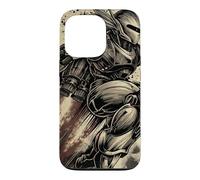 Retro Japanese Mech Anime Robot Vintage Kanji Sci-Fi Case for iPhone 13 Pro