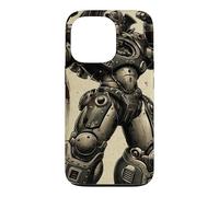 Retro Japanese Mech Anime Robot Vintage Kanji Sci-Fi Case for iPhone 13 Pro