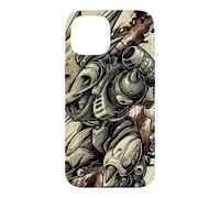 Retro Japanese Mech Anime Robot Vintage Kanji Sci-Fi Case for iPhone 15