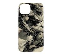 Retro Japanese Mech Anime Robot Vintage Kanji Sci-Fi Case for iPhone 15 Plus