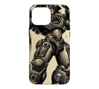 Retro Japanese Mech Anime Robot Vintage Kanji Sci-Fi Case for iPhone 16 Pro Max