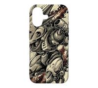Retro Japanese Mech Anime Robot Vintage Kanji Sci-Fi Case for iPhone 17