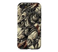 Retro Japanese Mech Anime Robot Vintage Kanji Sci-Fi Case for iPhone SE (2020) / 7/8