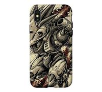 Retro Japanese Mech Anime Robot Vintage Kanji Sci-Fi Case for iPhone X/XS