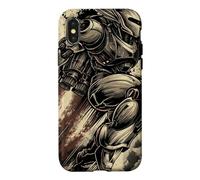 Retro Japanese Mech Anime Robot Vintage Kanji Sci-Fi Case for iPhone X/XS