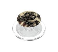 Retro Japanese Mech Anime Robot Vintage Kanji Sci-Fi PopSockets PopGrip for MagSafe