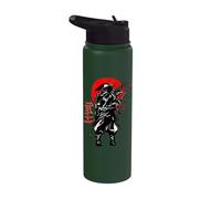 Retro Japanese Samurai Warrior Art Vintage Fighter Ronin Stainless Steel Insulated Water Bottle