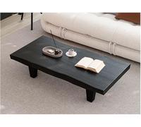 Retro Japanese Solid Wood Coffee Table Irregular Top Low Table for Living Room Sturdy Legs Simple Design 110x55x30cm Side Table (Color: B)