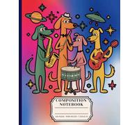 Retro Jazz Dog Band Composition Notebook: Vintage Style Lined Journal for Musicians, Students & Dog Lovers