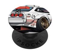 Retro JDM Japan Domestic Market Drift Race Car JP Motorsport PopSockets Adhesive PopGrip