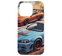 Retro JDM Legends Drift Race Cars Skyline Made In Japan Gift Case for iPhone 15 Pro Max