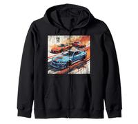 Retro JDM Legends Drift Race Cars Skyline Made In Japan Gift Zip Hoodie