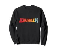 Retro Jerusalem Israel Travel Western Wall Temple Mount Sweatshirt