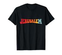 Retro Jerusalem Israel Travel Western Wall Temple Mount T-Shirt