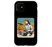 Retro Jesus Drummer Worship Rhythm Graphic Praise Music Case for iPhone 11