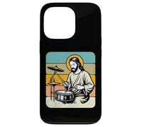 Retro Jesus Drummer Worship Rhythm Graphic Praise Music Case for iPhone 13 Pro