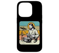 Retro Jesus Drummer Worship Rhythm Graphic Praise Music Case for iPhone 14 Pro