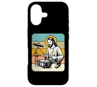 Retro Jesus Drummer Worship Rhythm Graphic Praise Music Case for iPhone 17