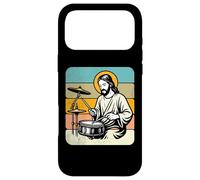 Retro Jesus Drummer Worship Rhythm Graphic Praise Music Case for iPhone 17 Pro Max