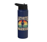 Retro Joint Disease Rheumatoid Vintage Arthritis Warrior Stainless Steel Insulated Water Bottle