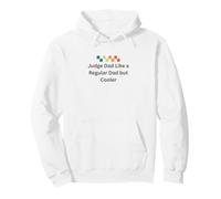 Retro Judge Dad Like a Regular Dad but Cooler Funny Vintage Pullover Hoodie