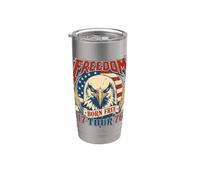 Retro July Fourth Freedom Tour 1776 Born Free Music Stainless Steel Insulated Tumbler