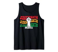 Retro Juneteenth Vibes - Black Heritage Empowerment Freedom Tank Top