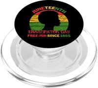 Retro Juneteenth Women Emancipation Day Free-ish Since 1865 PopSockets PopGrip for MagSafe