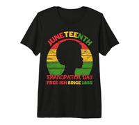 Retro Juneteenth Women Emancipation Day Free-ish Since 1865 Premium T-Shirt