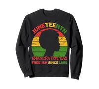 Retro Juneteenth Women Emancipation Day Free-ish Since 1865 Sweatshirt