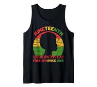 Retro Juneteenth Women Emancipation Day Free-ish Since 1865 Tank Top
