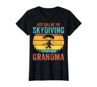 Retro Just Call Me The Skydiving Grandma - Skydiver Grandmom T-Shirt