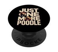 Retro Just One More Poodle Dog Lover PopSockets Adhesive PopGrip