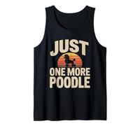 Retro Just One More Poodle Dog Lover Tank Top