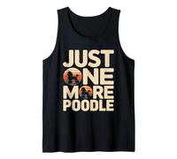 Retro Just One More Poodle Dog Lover Tank Top