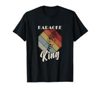 Retro Karaoke Sing Party Music for Karaoke King T-Shirt