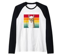Retro Keep Your Head Above The Drama Vintage Alpaca Llama Raglan Baseball Tee